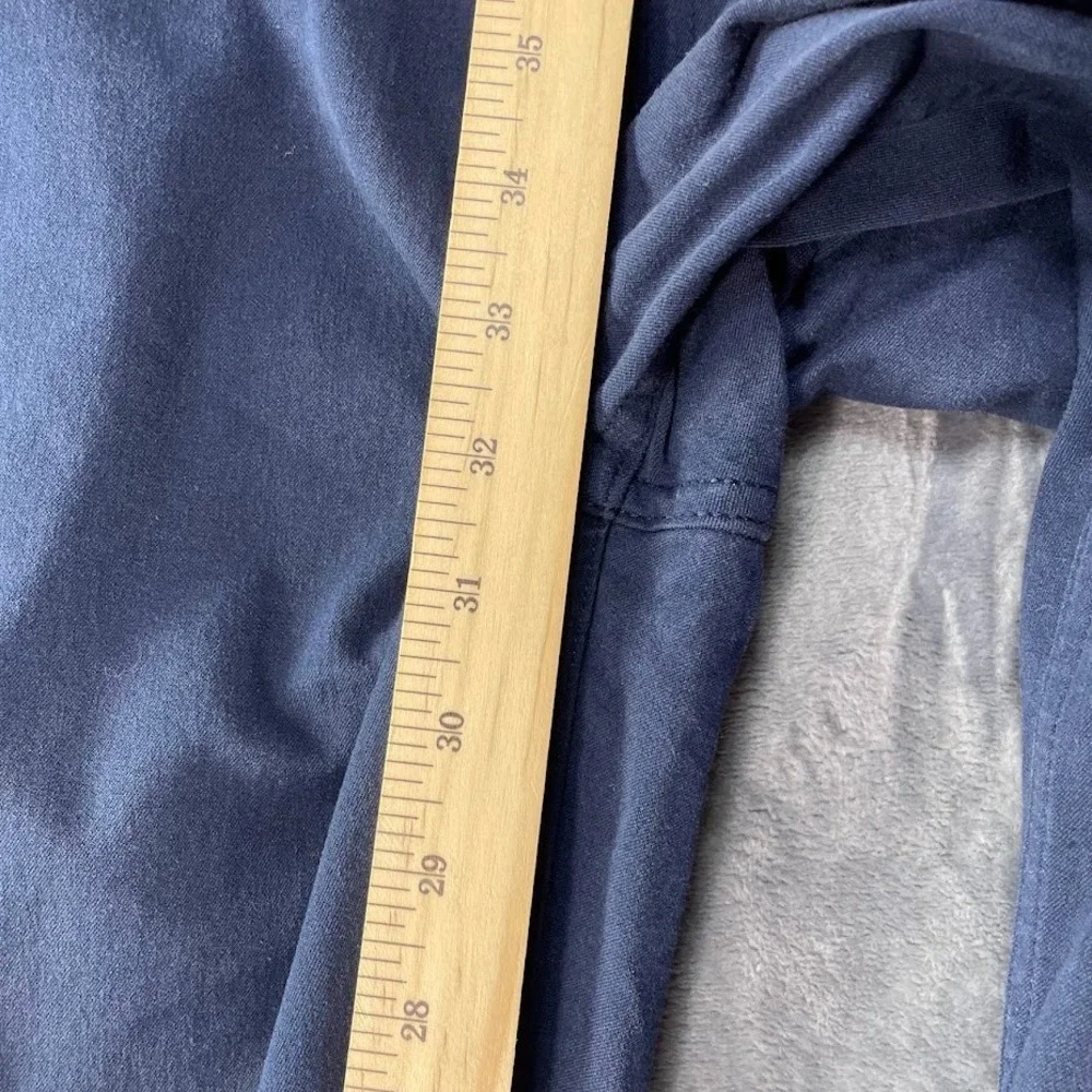 Mugsy Pants Mens 38x32 Morgans‎ Chino Blue Classic Slim Fit Stretch Casual